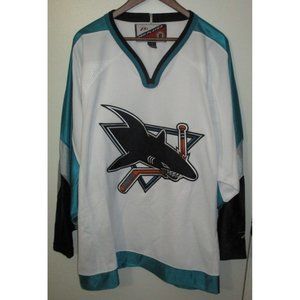NHL Pro Player San Jose Sharks Embroidered Patch Men's Hockey Jersey XL